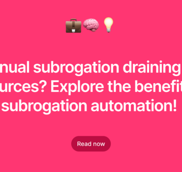 Insurance subrogation automation